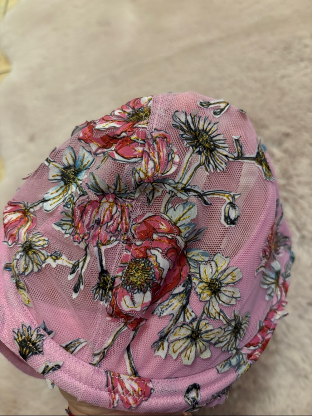 Victoria's Secret Pink Floral Lace Underwire Bra with Multicolor Print - Picture 4 of 5